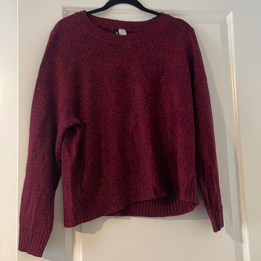H&M DIVIDED sweater. Lightly used. Red, navy blue, black .